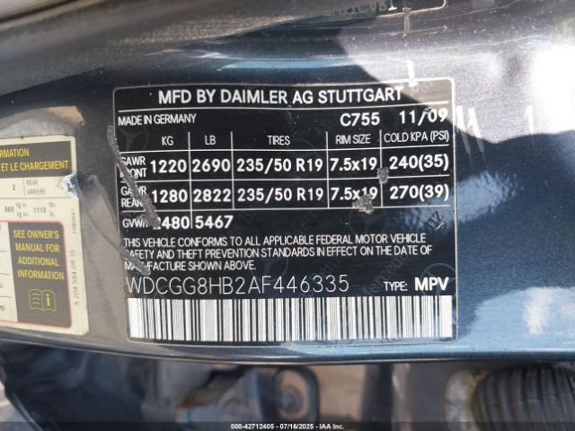 2010 MERCEDES-BENZ GLK 350 WDCGG8HB2AF446335 Photo 8
