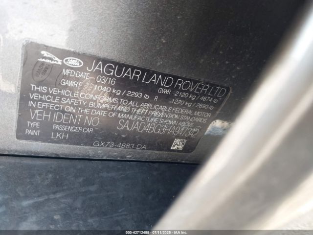 2017 JAGUAR XE SAJAD4BG3HA947342 Photo 8