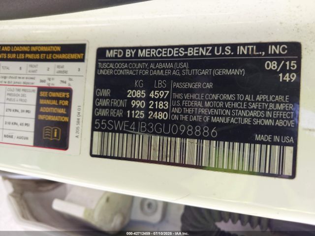 2016 MERCEDES-BENZ C 300 55SWF4JB3GU098886 Photo 8
