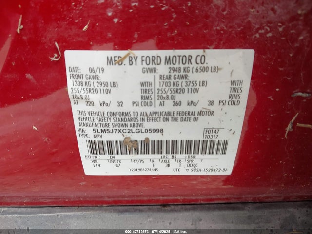 Lincoln Aviator 2020 5LM5J7XC2LGL05998 Image 9