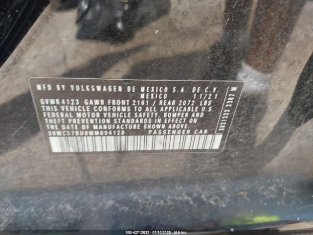 2021 VOLKSWAGEN JETTA 3VWC57BU6MM094120 Photo 8