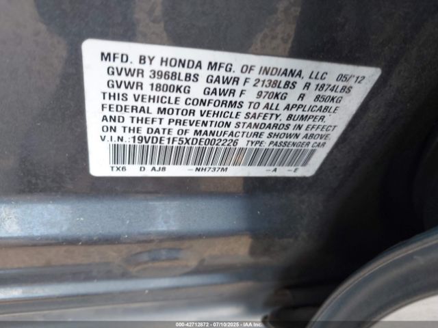 2013 ACURA ILX 19VDE1F5XDE002226 Photo 8