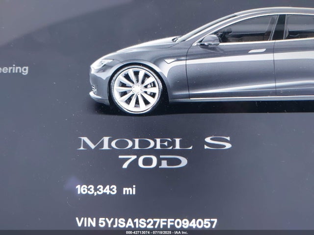 2015 TESLA MODEL S 5YJSA1S27FF094057 Photo 6
