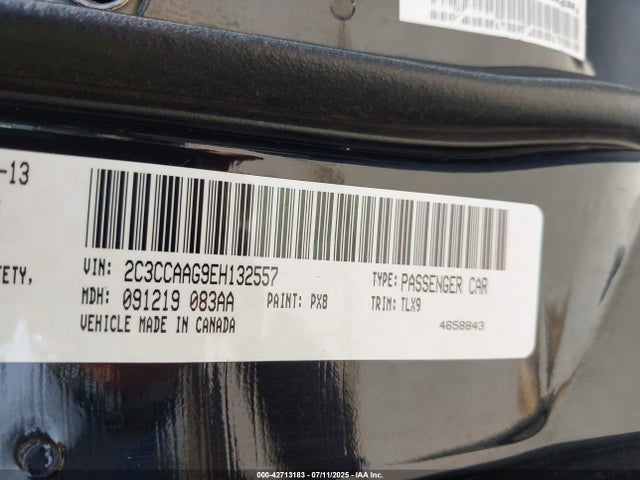 Chrysler 2014 2014 2C3CCAAG9EH132557 Image 9