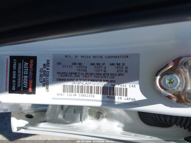 JM1BPALM2P1612522 Mazda pyukd