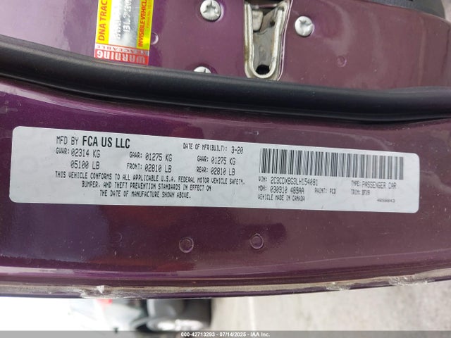 Dodge Charger 2020 2C3CDXBG3LH154081 Image 9
