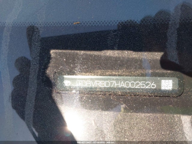 JTDBVRBD7HA002526 Toyota 4jm