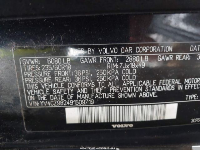 2009 VOLVO XC90 YV4CZ982491509719 Photo 8