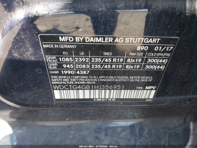 2017 MERCEDES-BENZ GLA 250 WDCTG4GB1HJ356951 Photo 8