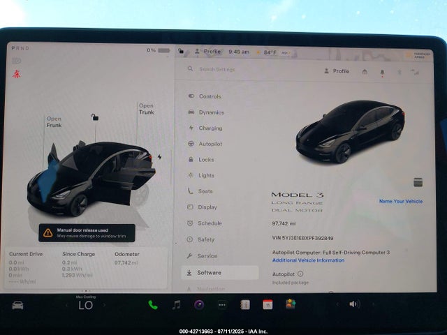 2023 TESLA MODEL 3 5YJ3E1EBXPF392849 Photo 6