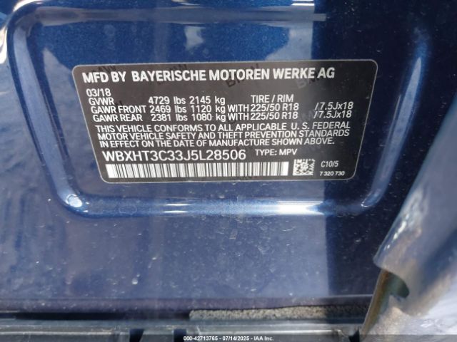 2018 BMW X1 WBXHT3C33J5L28506 Photo 8