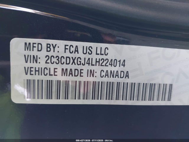 Dodge Charger 2020 2C3CDXGJ4LH224014 Image 9
