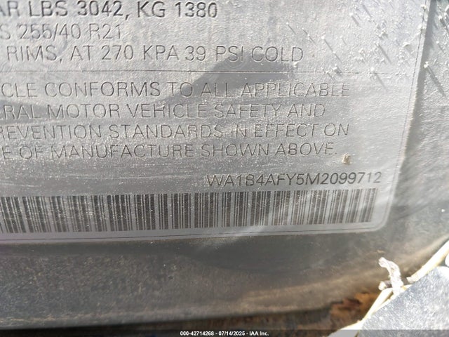 2021 AUDI SQ5 WA1B4AFY5M2099712 Photo 8