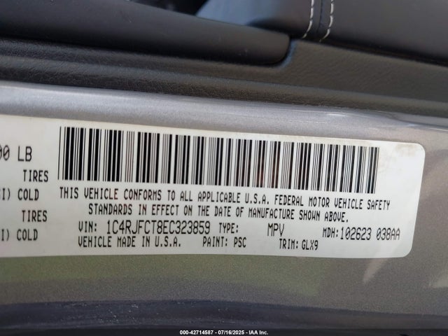 Jeep 2014 2014 1C4RJFCT8EC323859 Image 9