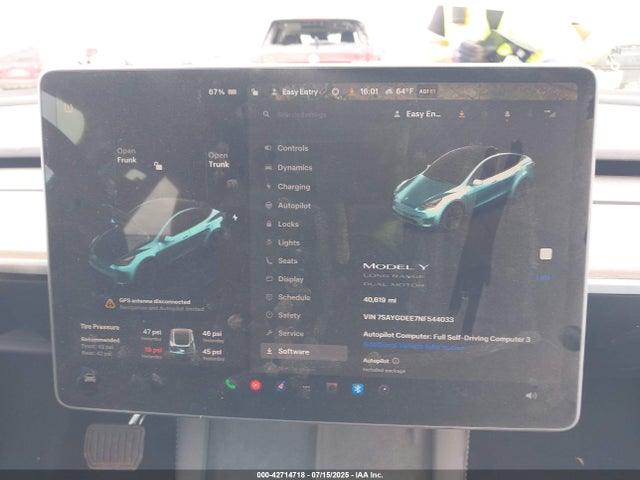 2022 TESLA MODEL Y 7SAYGDEE7NF544033 Photo 6