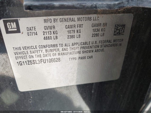 1G11Z5SL3FU106628 Chevrolet lkw