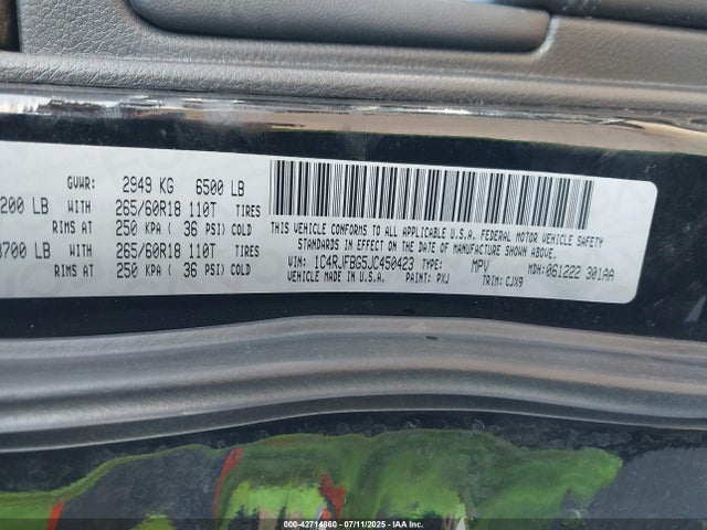 1C4RJFBG5JC450423 Jeep Grand Cherokee
