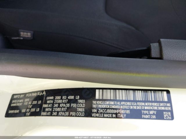 2017 JEEP RENEGADE ZACCJBBB9HPE49185 Photo 8
