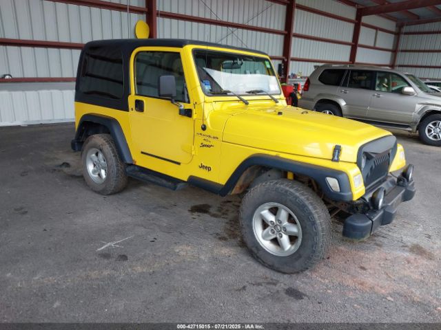 2001 JEEP WRANGLER 1J4FA49S81P370778