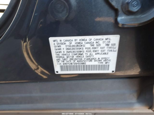 2005 ACURA MDX 2HNYD18725H551865 Photo 8