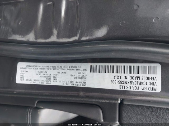 1C4RJEAGXMC551506 Jeep Grand Cherokee
