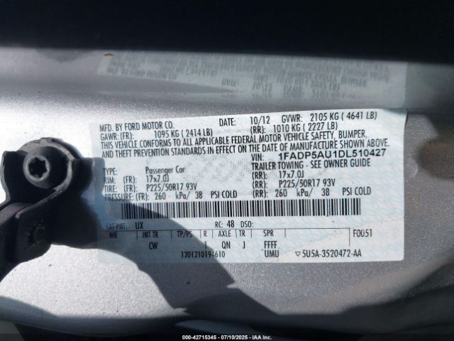 2013 FORD C-MAX HYBRID 1FADP5AU1DL510427 Photo 8