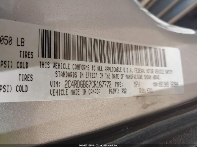 2012 DODGE GRAND CARAVAN 2C4RDGBG7CR167772 Photo 8
