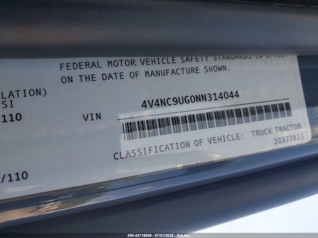 Volvo Isxg12l 2022 4V4NC9UG0NN314044 Image 8