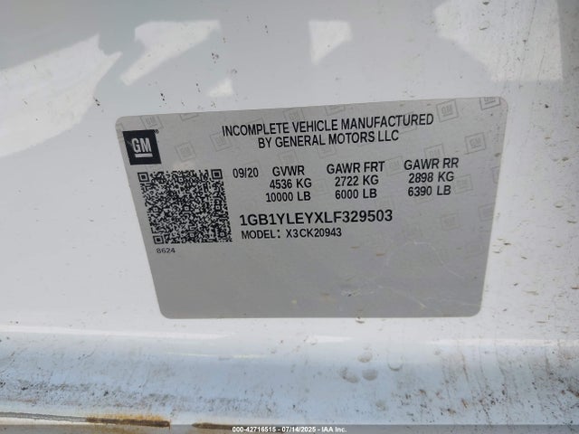1GB1YLEYXLF329503 Chevrolet Silverado K2500 Heavy Duty