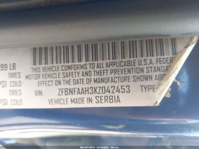 2019 FIAT 500L ZFBNFAAH3KZ042453 Photo 8