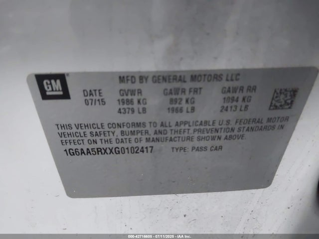 2016 CADILLAC ATS 1G6AA5RXXG0102417 Photo 8