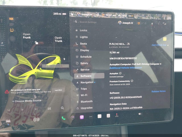 2025 TESLA MODEL 3 5YJ3E1EA7SF893732 Photo 6