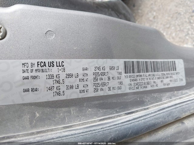 Dodge 2018 2018 2C4RDGEG7JR196617 Image 9