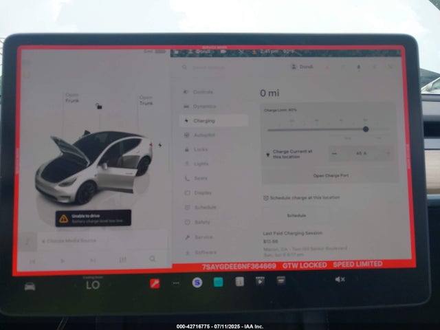 7SAYGDEE6NF364669 Tesla 2022