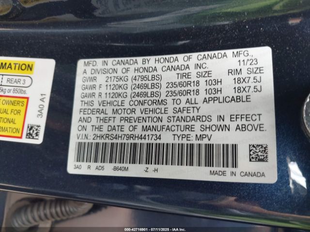 2024 HONDA CR-V 2HKRS4H79RH441734 Photo 8