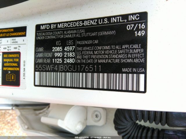 2016 MERCEDES-BENZ C 300 55SWF4JB0GU176511 Photo 8