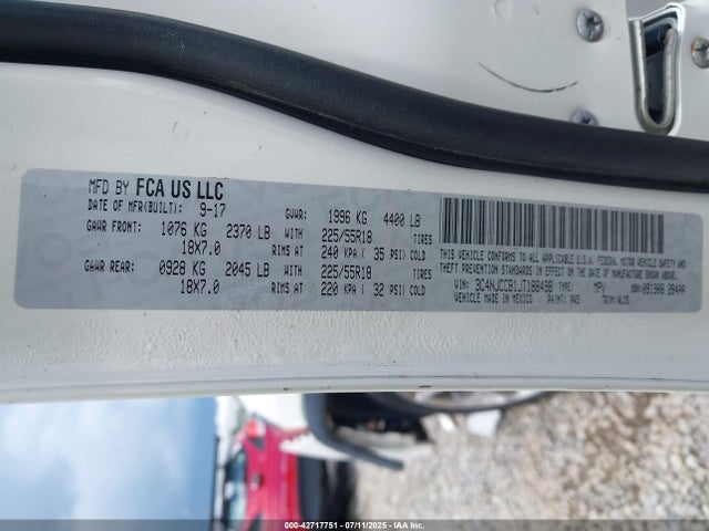 Jeep Compass 2018 3C4NJCCB1JT188498 Image 9