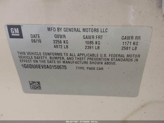 2010 CADILLAC STS 1G6DU6EV0A0150675 Photo 8