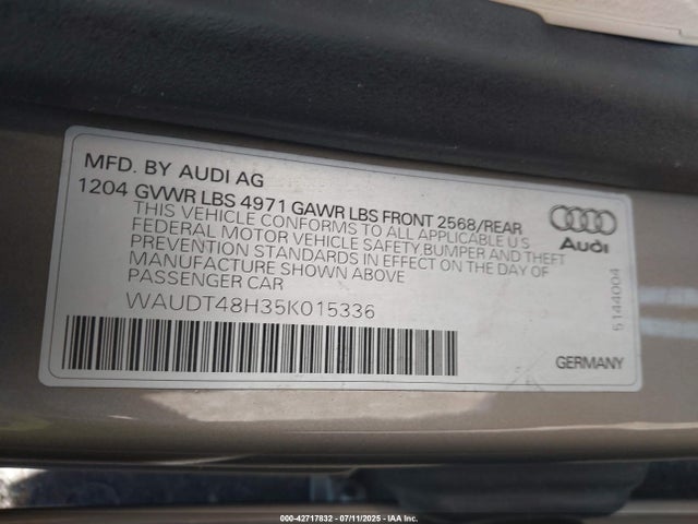 2005 AUDI A4 WAUDT48H35K015336 Photo 8