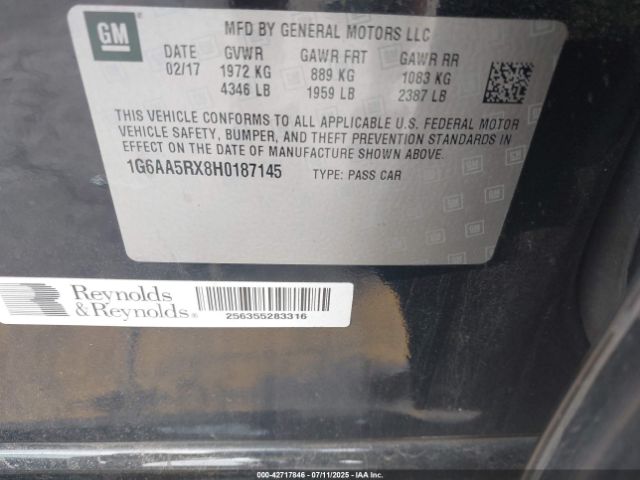 2017 CADILLAC ATS 1G6AA5RX8H0187145 Photo 8