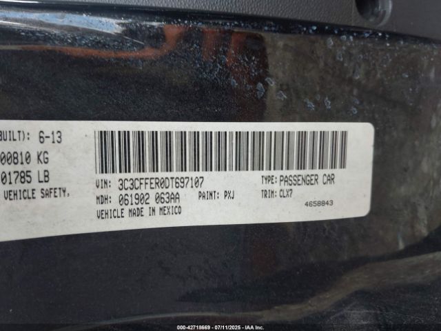 2013 FIAT 500C 3C3CFFER0DT697107 Photo 8
