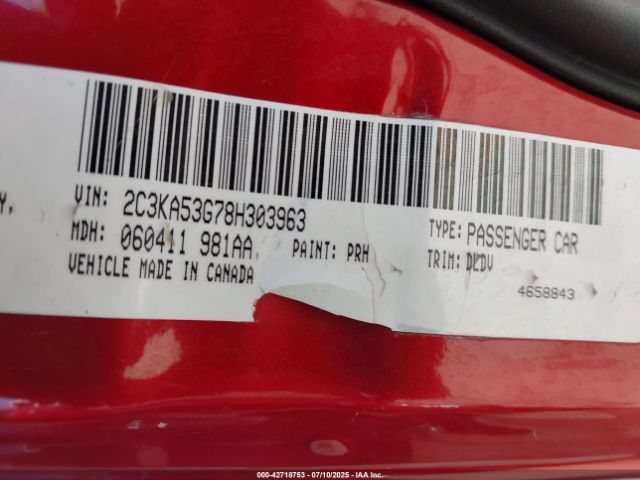 2008 CHRYSLER 300 2C3KA53G78H303963 Photo 8
