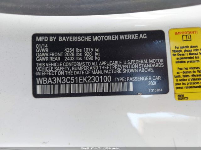2014 BMW 428I WBA3N3C51EK230100 Photo 8