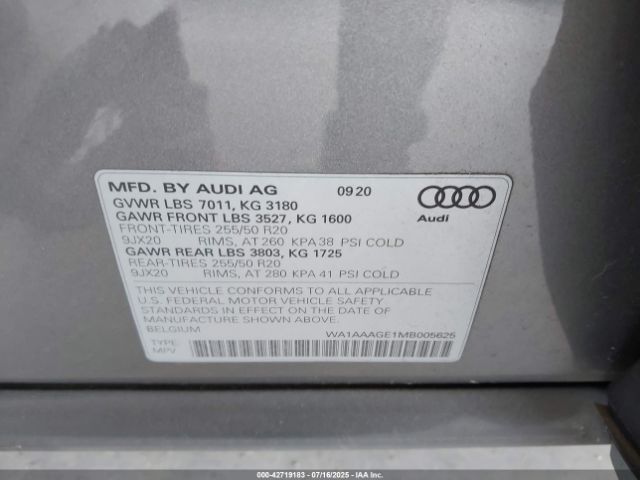 2021 AUDI E-TRON WA1AAAGE1MB005625 Photo 8