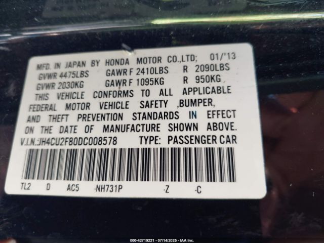 2013 ACURA TSX JH4CU2F80DC008578 Photo 8