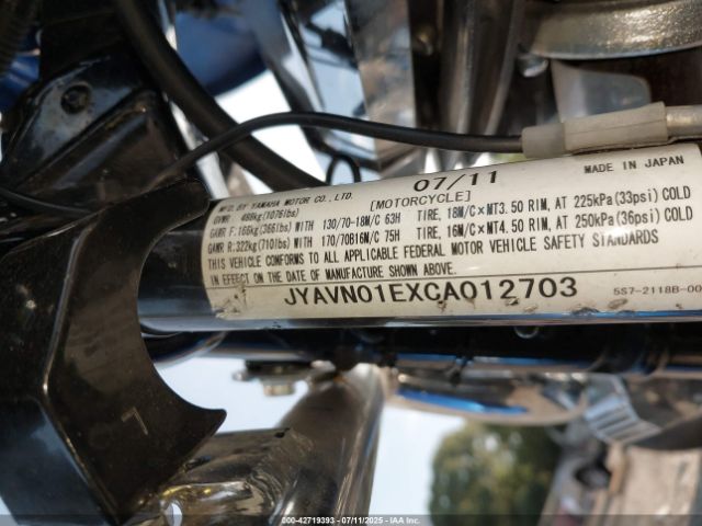 2012 YAMAHA XVS950 JYAVN01EXCA012703 Photo 9