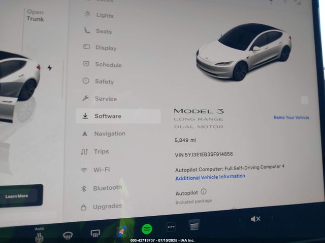 2025 TESLA MODEL 3 5YJ3E1EB3SF914858 Photo 6