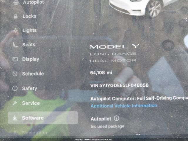 2020 TESLA MODEL Y 5YJYGDEE5LF048058 Photo 6