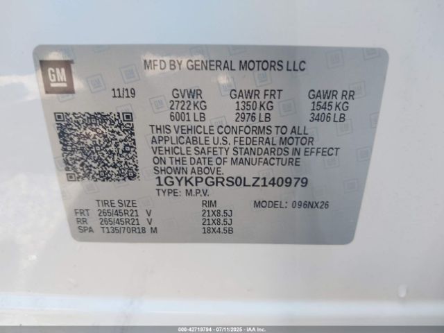 2020 CADILLAC XT6 1GYKPGRS0LZ140979 Photo 8