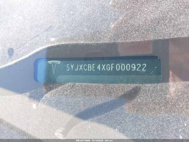 2016 TESLA MODEL X 5YJXCBE4XGF000922 Photo 8